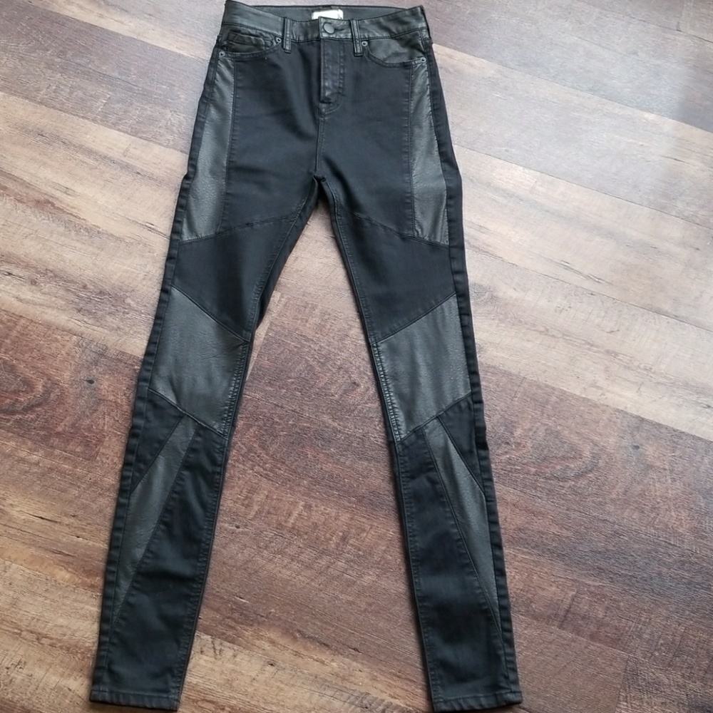 Silence + Noise Black Highrise Jean